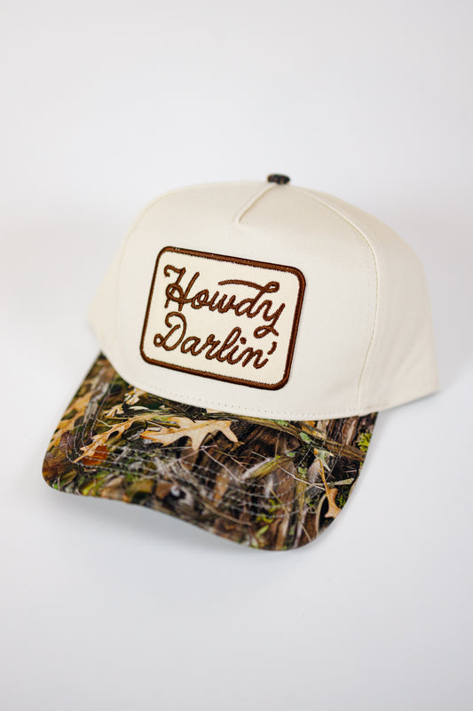 Howdy Darlin' Embroidery Patch Camo Hat