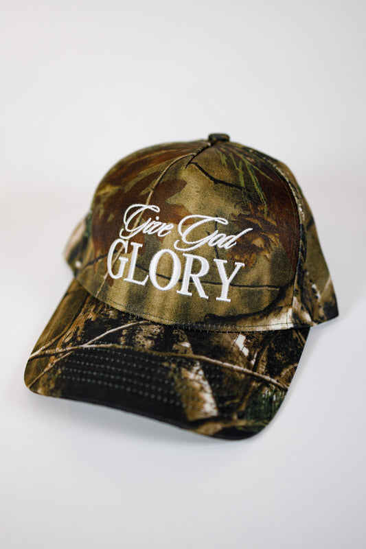 "Give God Glory" Camo Hat