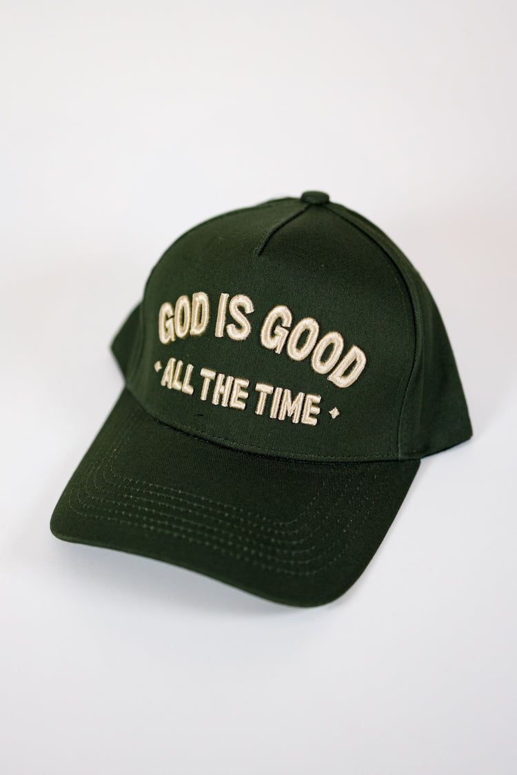 "God Is Good" Dark Green Hat