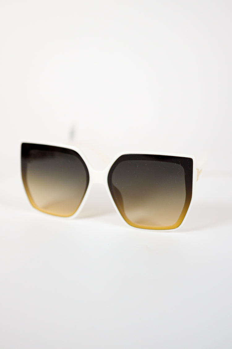 Cat Eye Boxy Sunglasses, VARIOUS