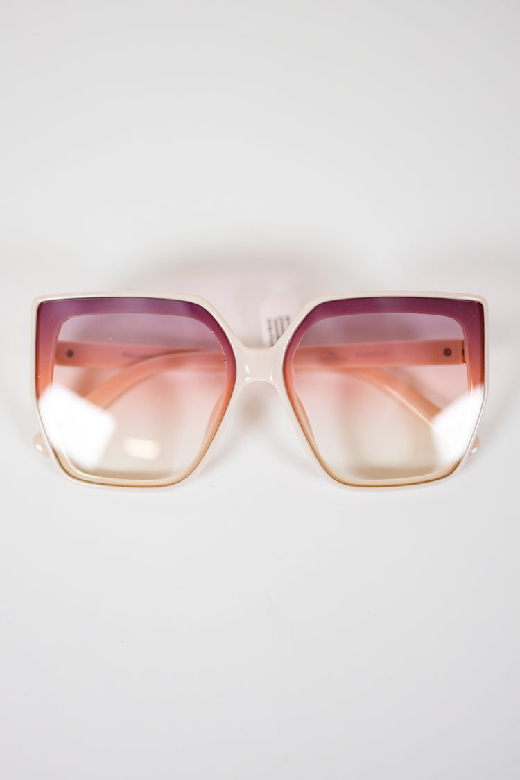 Cat Eye Boxy Sunglasses, VARIOUS