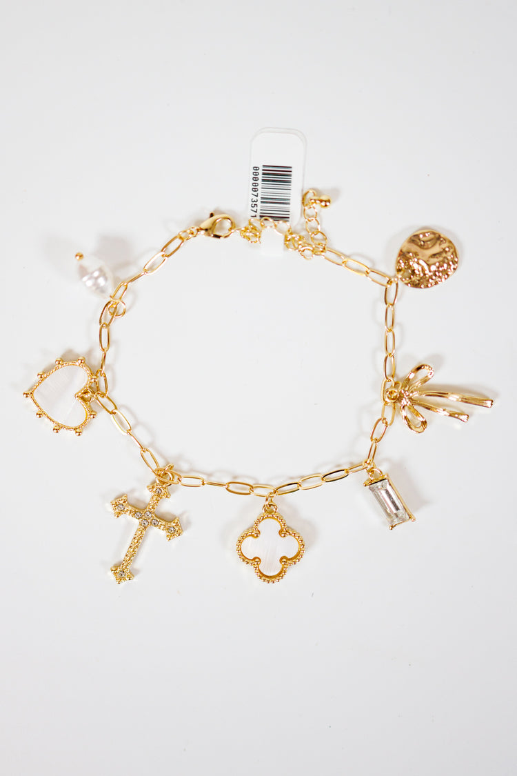 Mop Clover Charm Bracelet