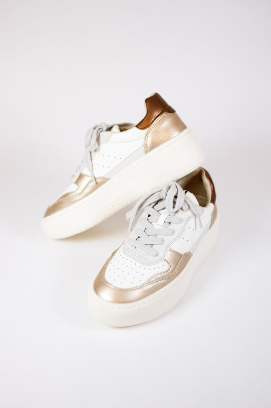 Sheena Gold Platform Sneakers