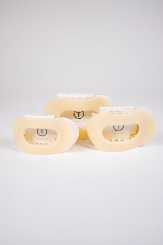 TELETIES - Round Flat Hair Clip