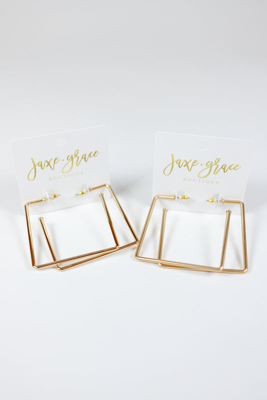 Brass Square Hoops, VARIOUS