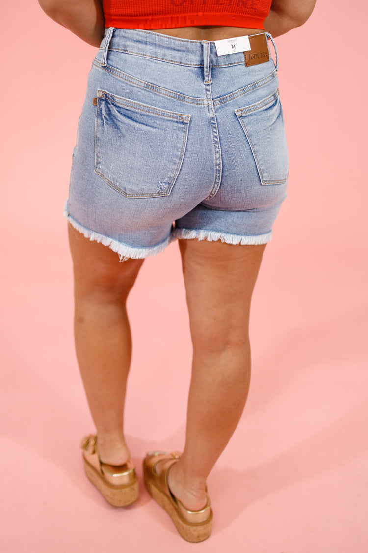 JB Light Wash Denim Shorts, S-3XL