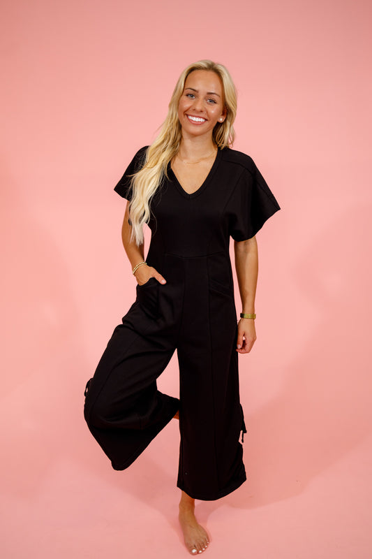 Black Wide Leg Jumpsuit