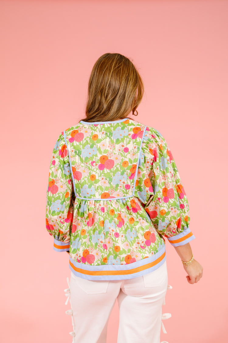 Multi Floral Top, S-2XL