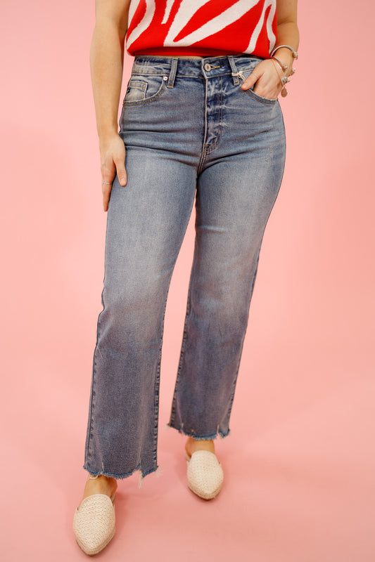 KC Light Wash Wide Leg Jeans