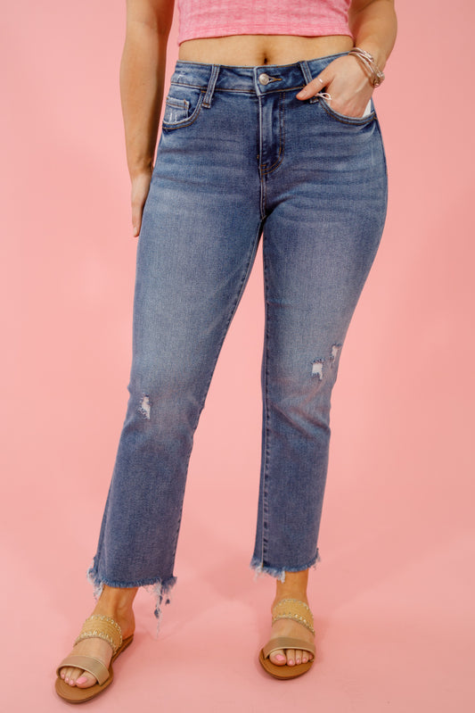 Vervet Empathy Crop Flare Jeans, REG + CURVY