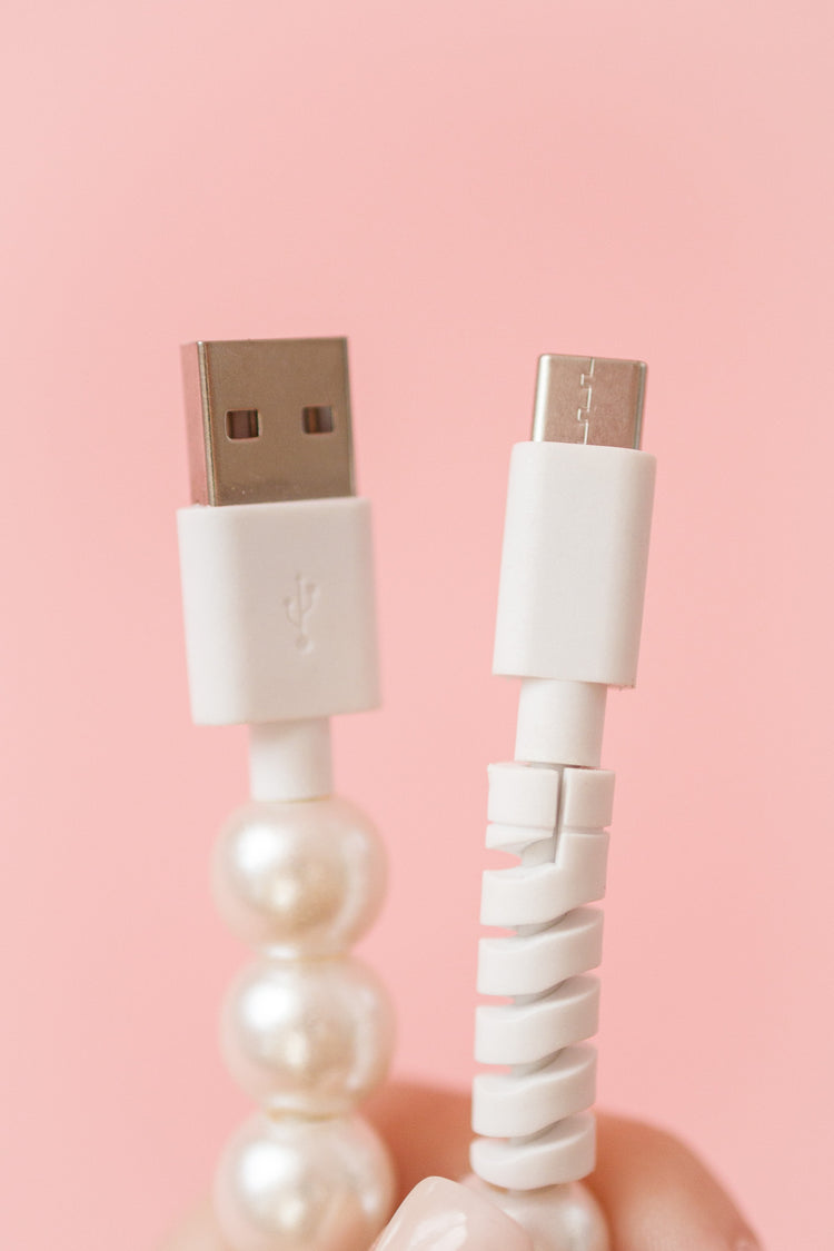 Pearl Beaded Charging Cable, VARIOUS