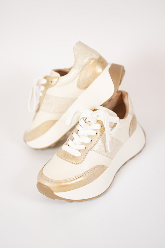 Gold Natural Harrah Sneakers