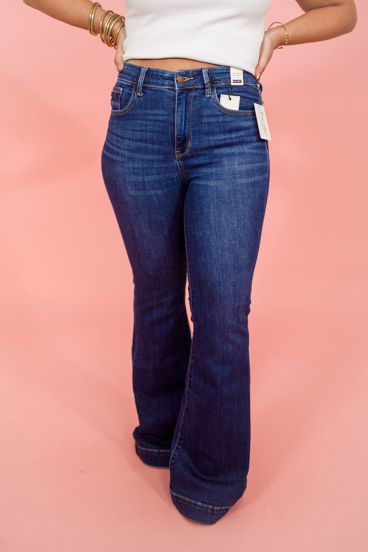 JB High Waisted Flare Jeans, REG + CURVY