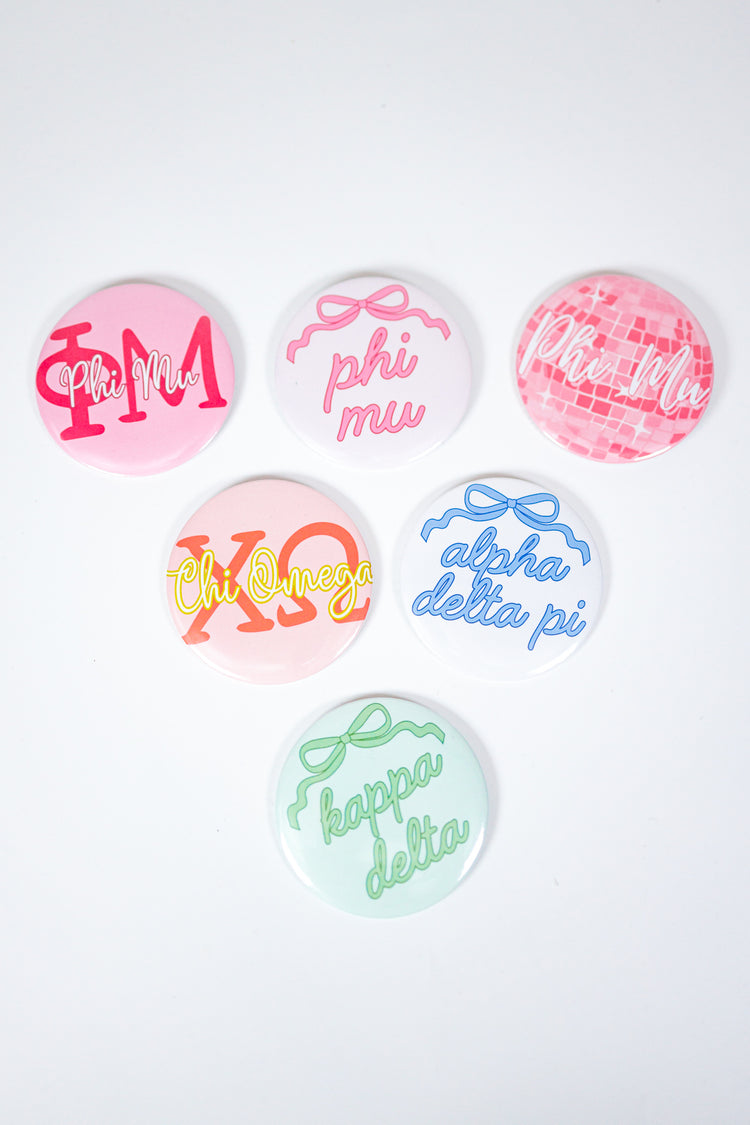 Sorority Pin Buttons - VARIOUS