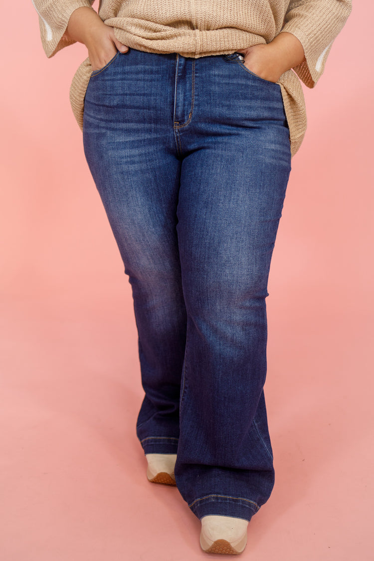 JB High Waisted Flare Jeans, REG + CURVY