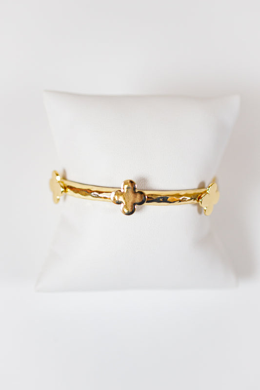 Clover Station Bangle Bracelet