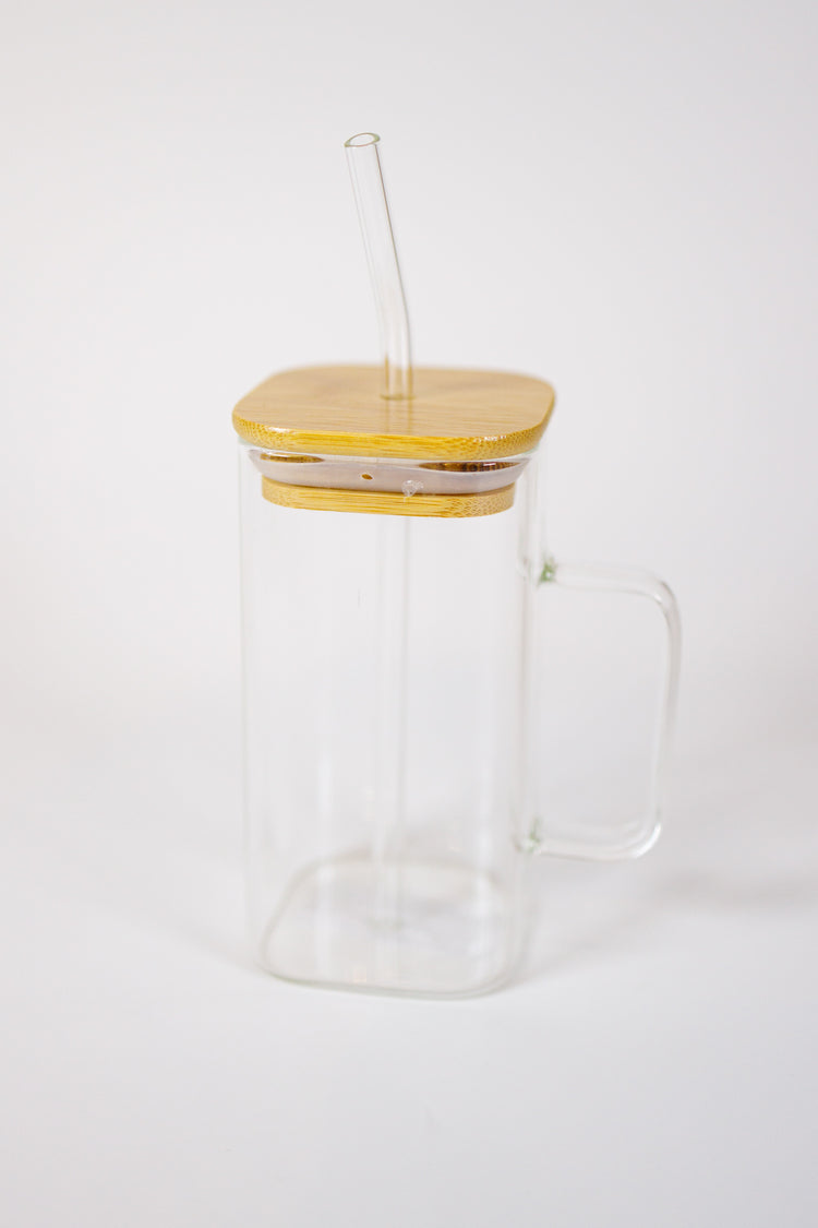 17oz Square Glass Cup