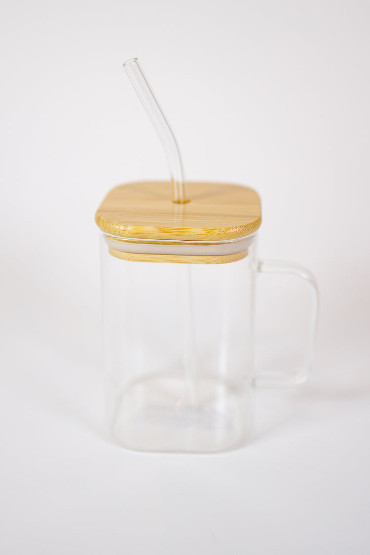 20oz Square Glass Cup