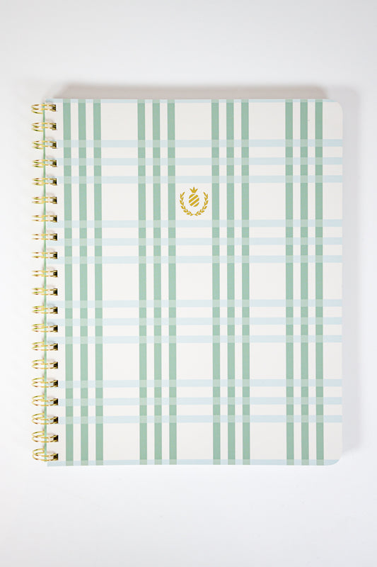 Pistachio Plaid Notebook