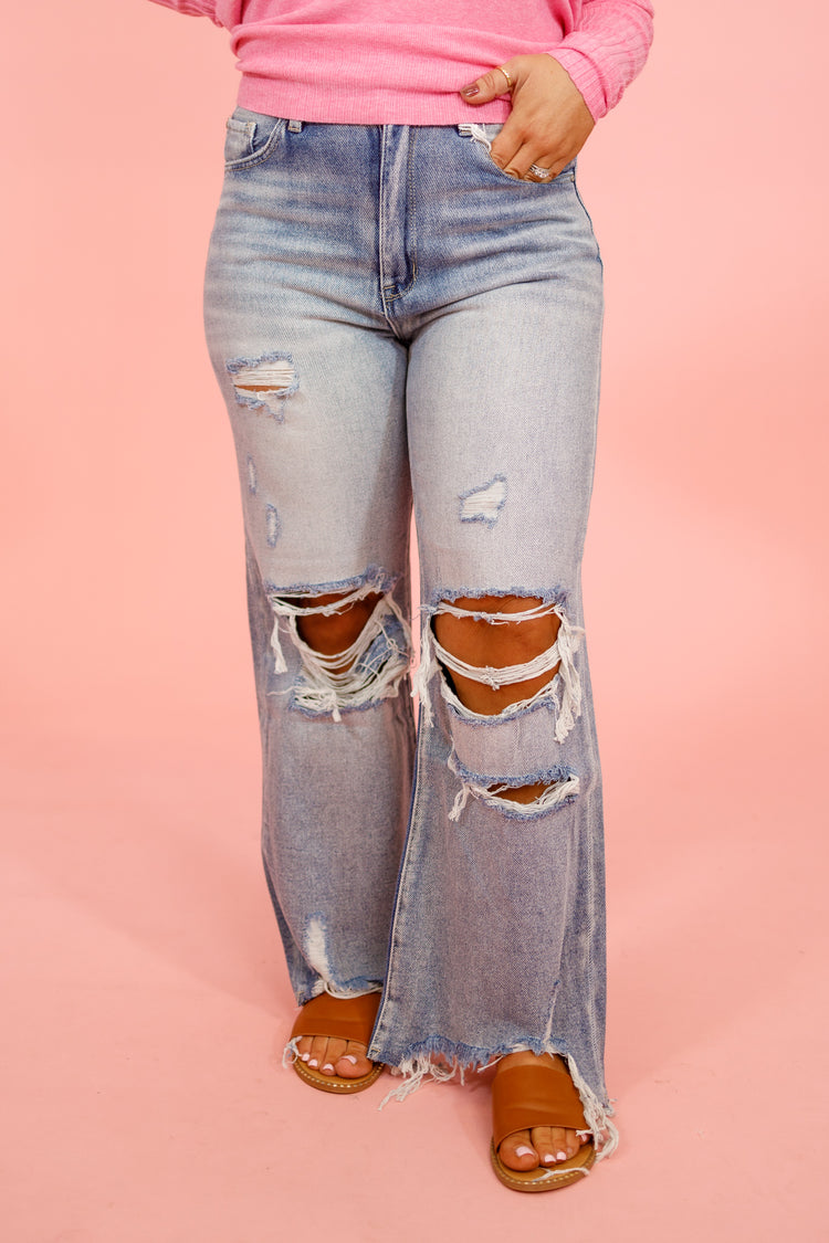 Distressed Vintage Crop Jeans