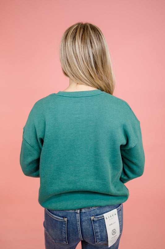 Green "Merry" Sweatshirt