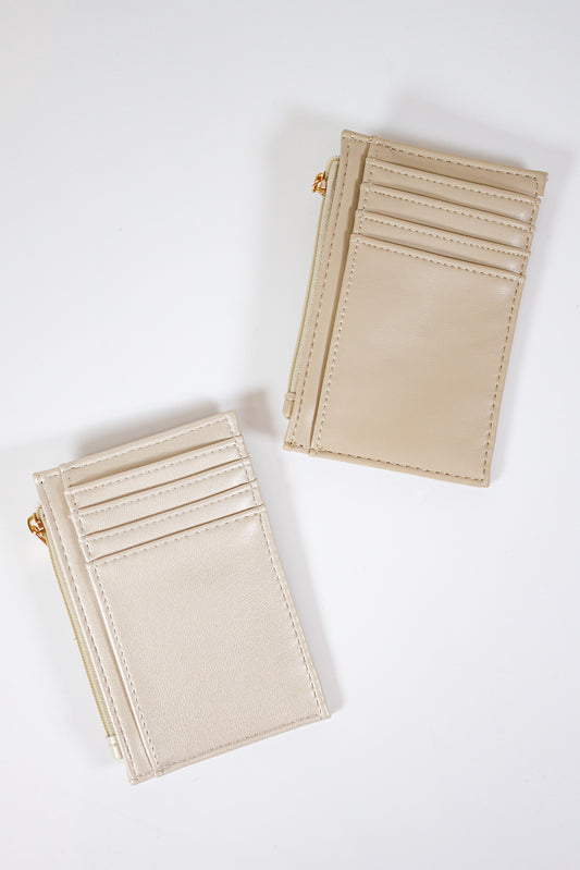 Caroline Hill - Molly Zip Card Holder Pearl, VARIOUS