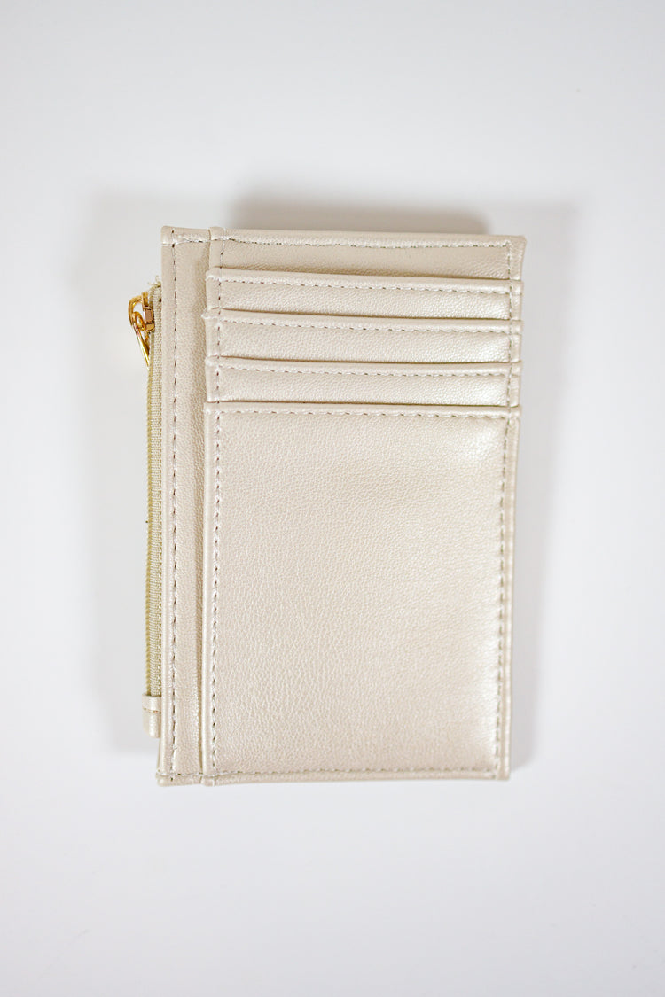 Caroline Hill - Molly Zip Card Holder Pearl, VARIOUS