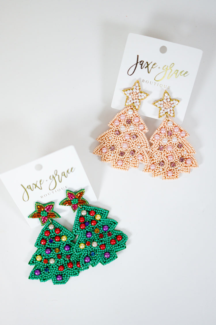 Tree Jeweled Earrings, VARIOUS