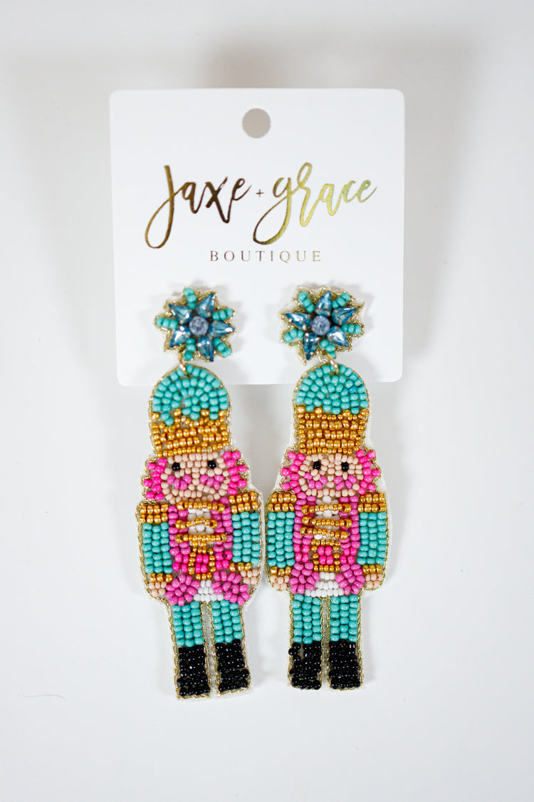 Nutcracker Beaded Earrings, VARIOUS