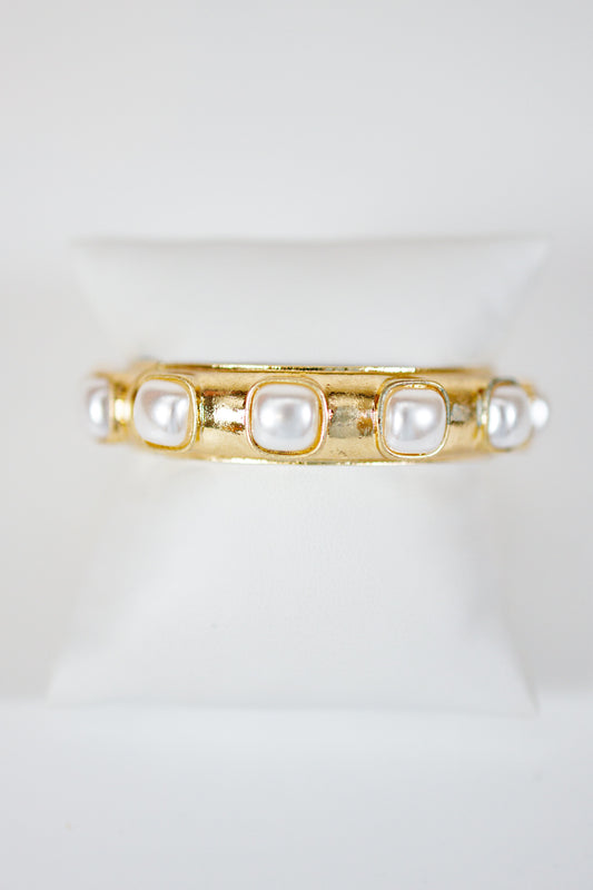 Caroline Hill - Mirren Bracelet with Pearls Gold