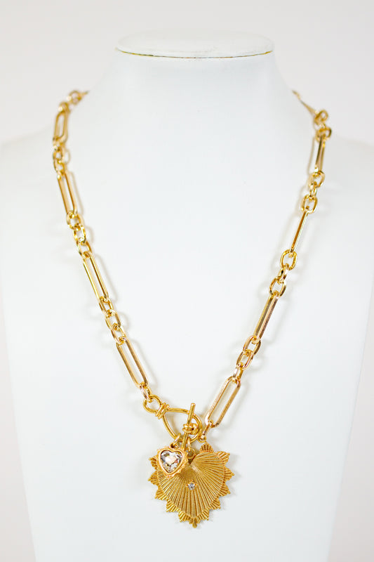 Caroline Hill - Brogan Heart Necklace