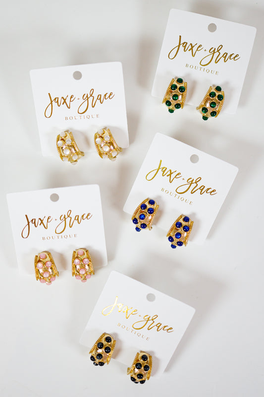 Dotted Antique Bold Hoops