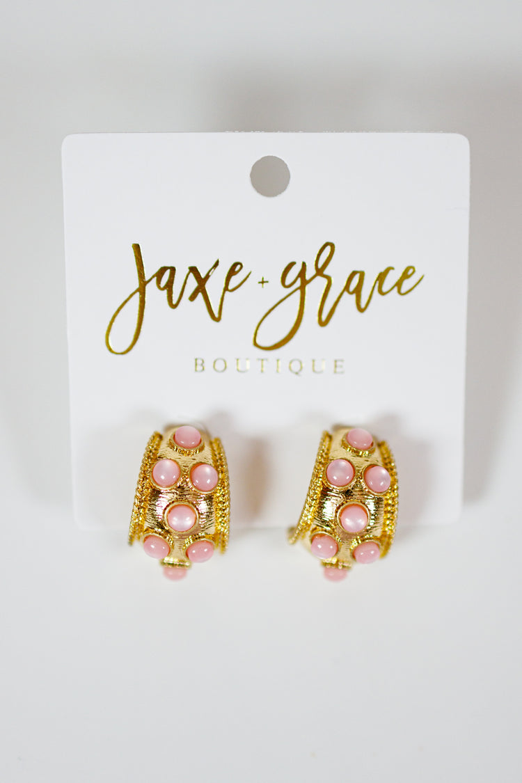 Dotted Antique Bold Hoops