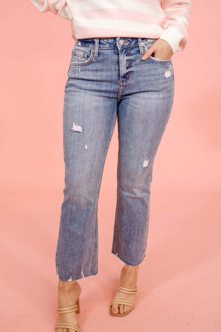 Lovervet Cali Kiss Crop Flare Jeans