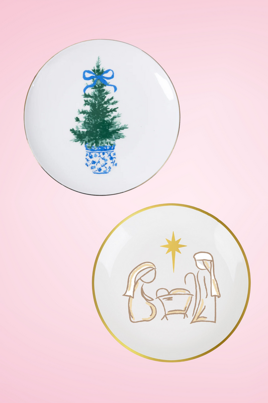 MS Holiday Appetizer Plate Set, VARIOUS