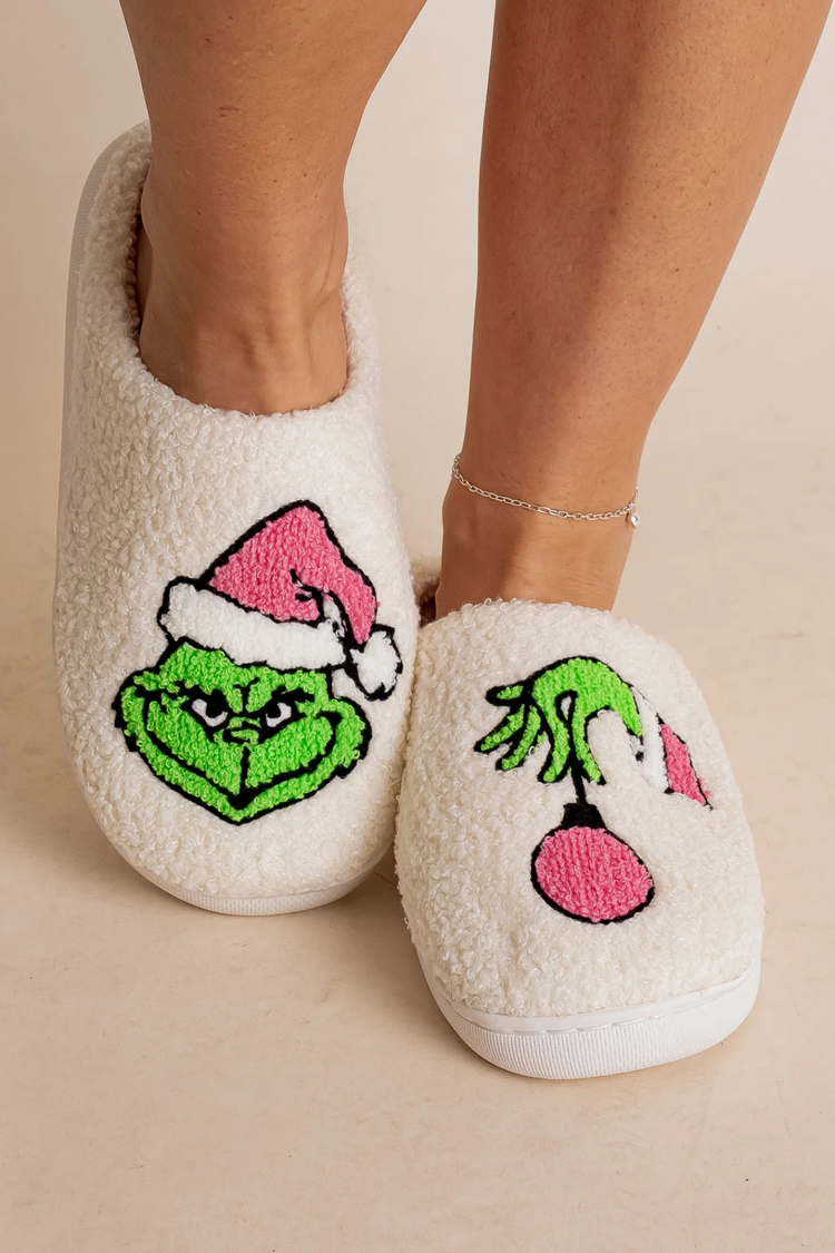 Christmas Grinch Slippers