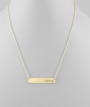 MAMA Bar Necklace